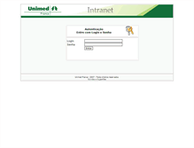 Tablet Screenshot of intranet.unimedfranca.com.br